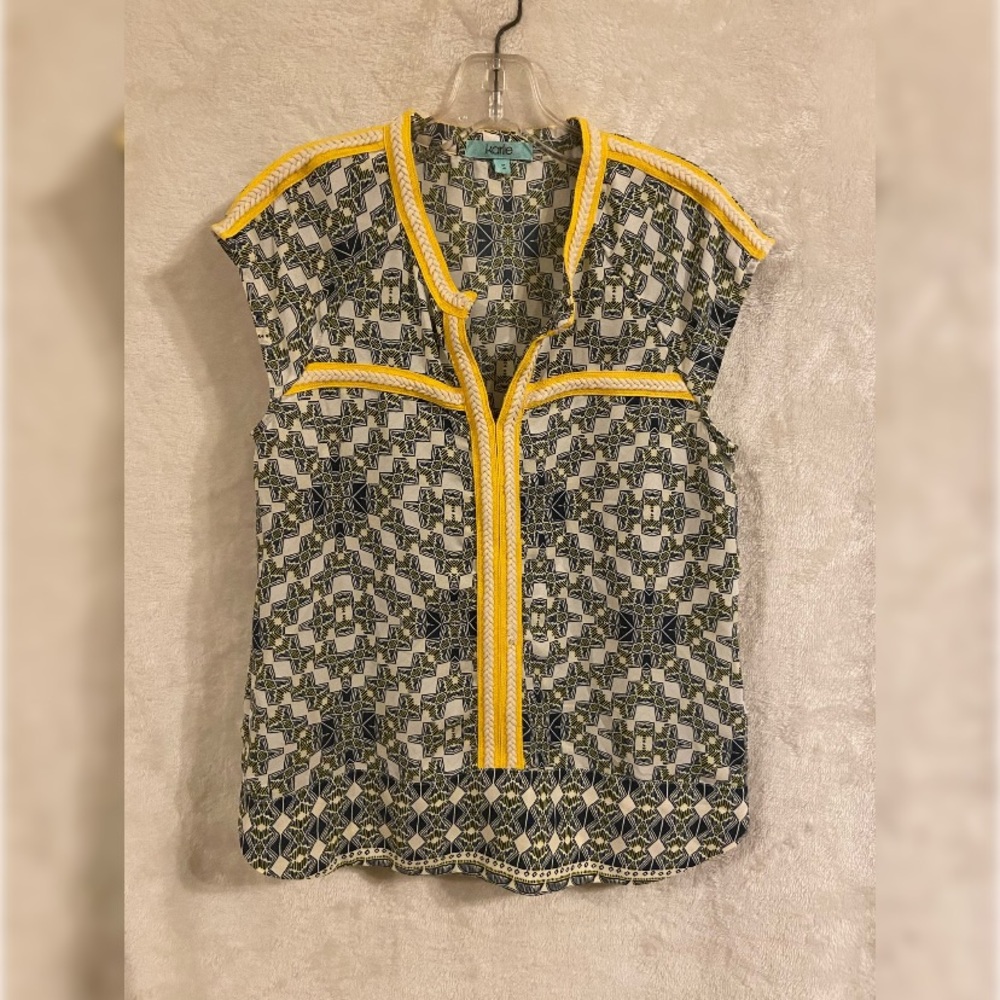 Blue and Yellow Blouse, Karlie S